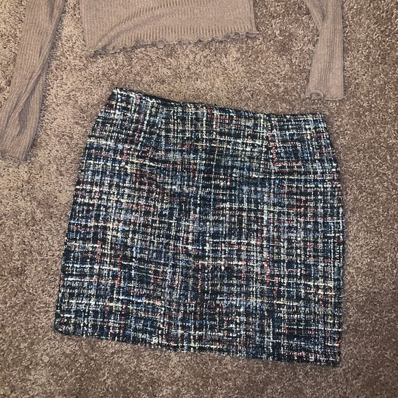 tweed tinsel sparkle skirt - Picture 1 of 2